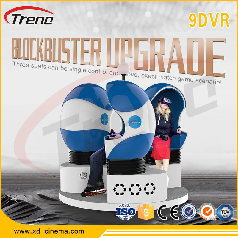 360 ° Rotating Platform 9D VR Equipment 6 Seater 9D Action Cinema CE Certificate