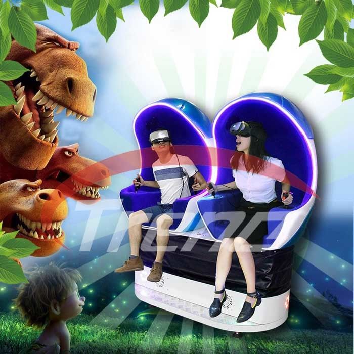 Shopping Mall 9D VR Simulator Electric Cylinder 1 / 2 / 3 Seats 9d Action Cinema
