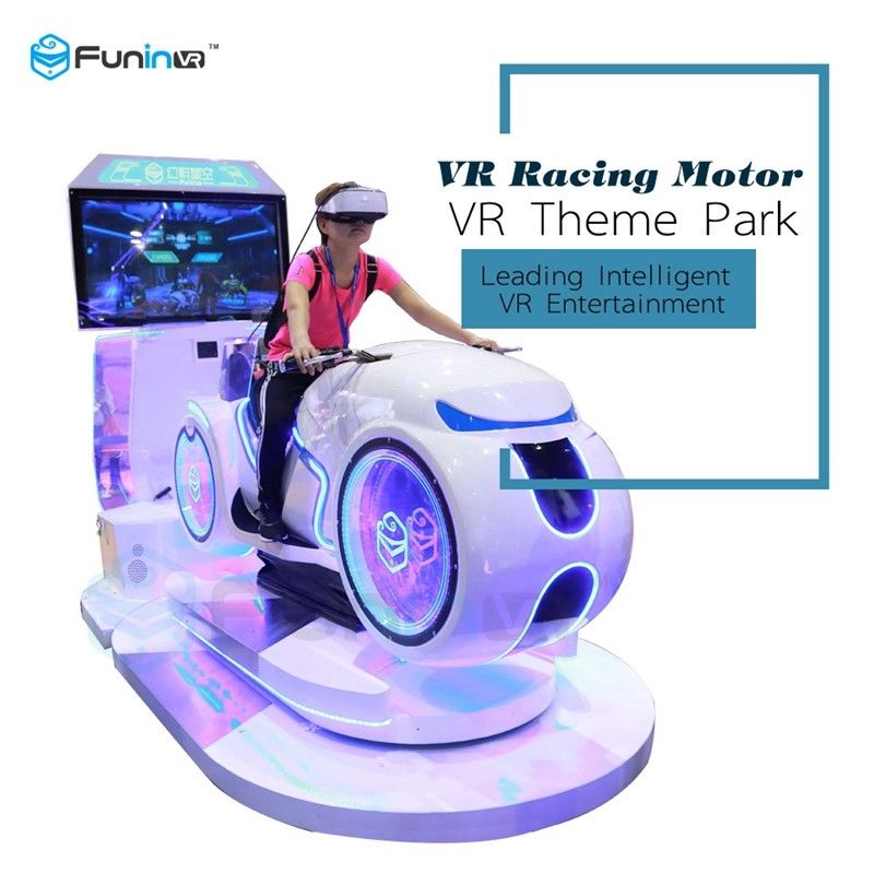 One Player VR Racing Car Driving Simulator Futuristic Design For Game Zone