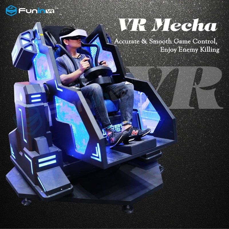 Joystick Control Real Mecha Feeling 9D Virtual Reality Simulator In Game Park