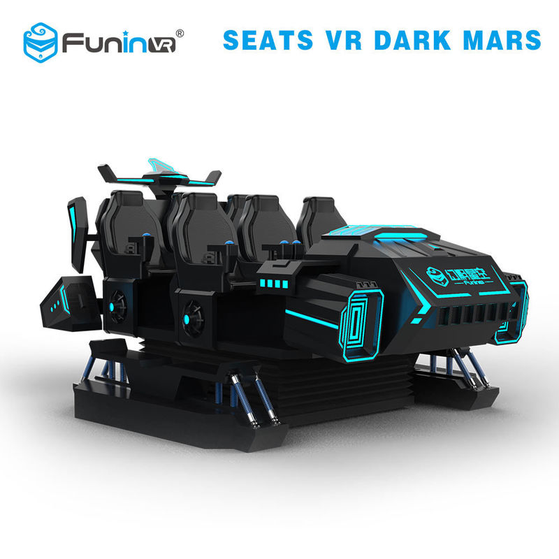 Virtual Reality multiplayer vr dark mars  game machine 6 Seats Racing 9d VR simulator