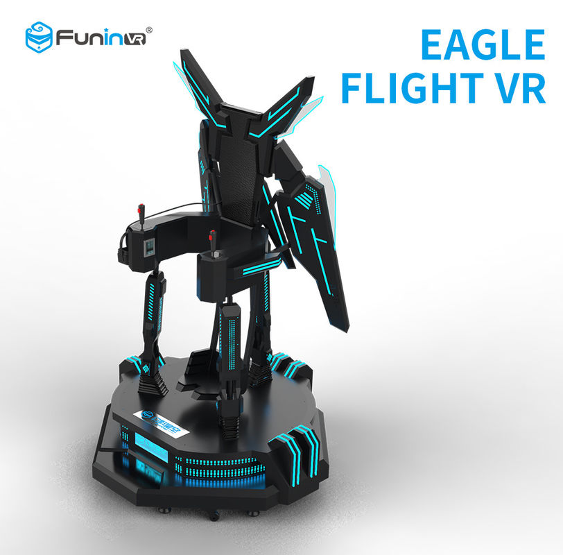 360 Degree View Interactive 9D VR Cinema Eagle Flight Simulator With Shooting Guns 220V