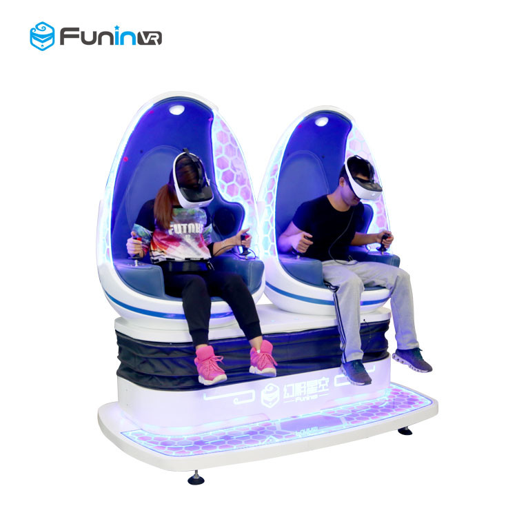 Power Rating Virtual Reality Machine Double Seats Capsule 9d Vr Egg Cinema