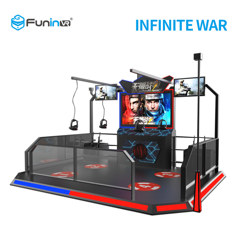 2 Players 9D VR Shooting Simulator With HTC Vive Headset For Middle Age