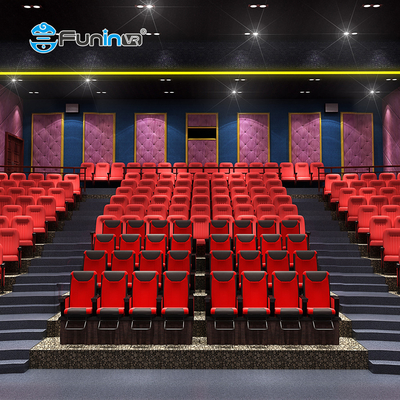 Customized 9-48 Seats 5D Movie Theater With Lightning Special Effects