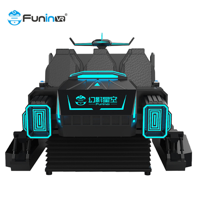 6 Seats 9D VR Roller Coaster Simulator With Realistic Temperature And Wind Effects