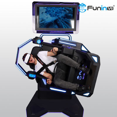 Roller Coaster VR Experience 360 Degree Rotation VR Shuttle 9D VR Motion Ride Chair Simulator