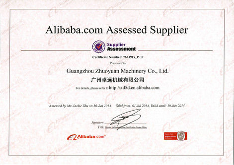 China Zhuoyuan Co.,Ltd certification